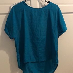 Plain blue shirt